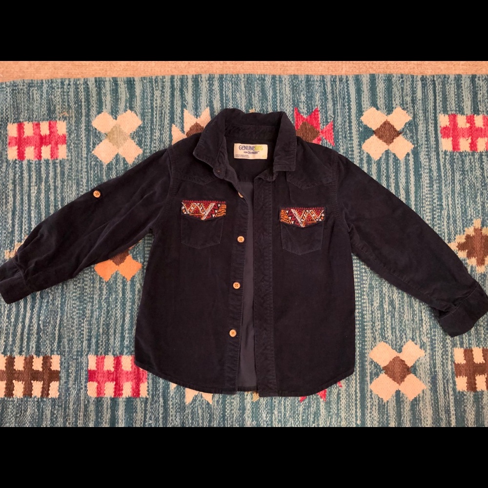 Oshkosh unisex button-up embroidered shirt